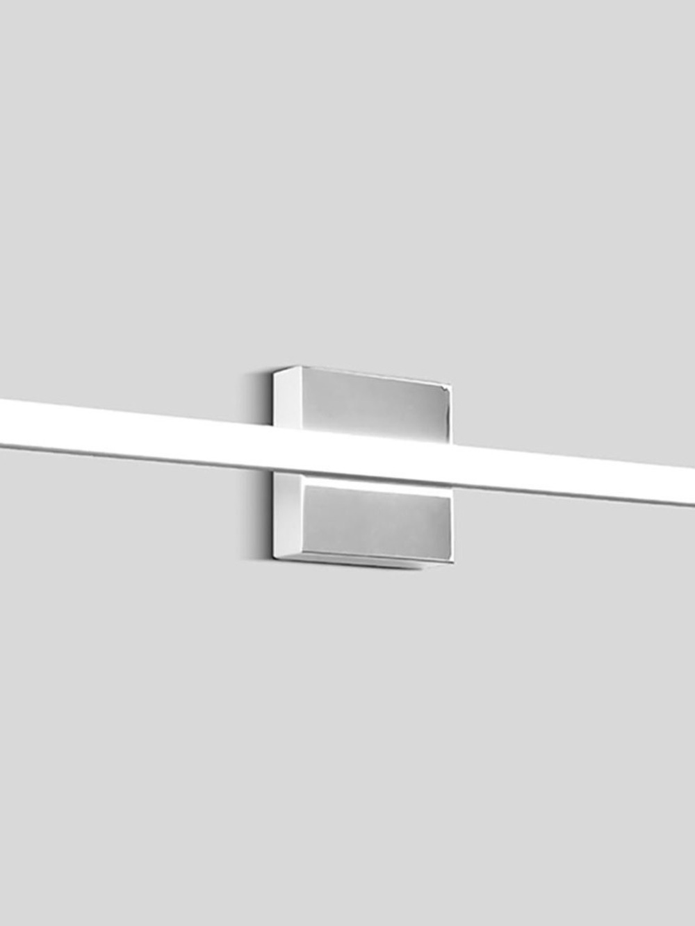 Modern White and Silver LED Wall Accent Light